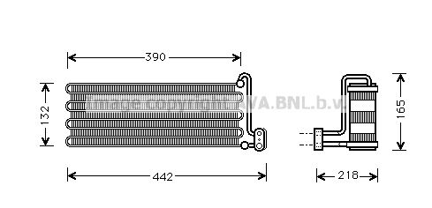 AVA QUALITY COOLING Höyrystin, ilmastointilaite OLV032